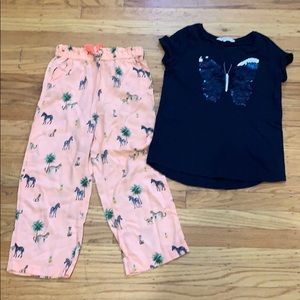 Set of two items: H&M Culottes and Top, Size 8-9